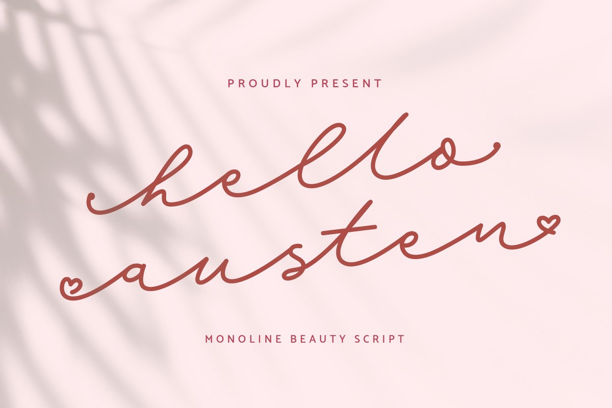 Schriftart Hello Austen