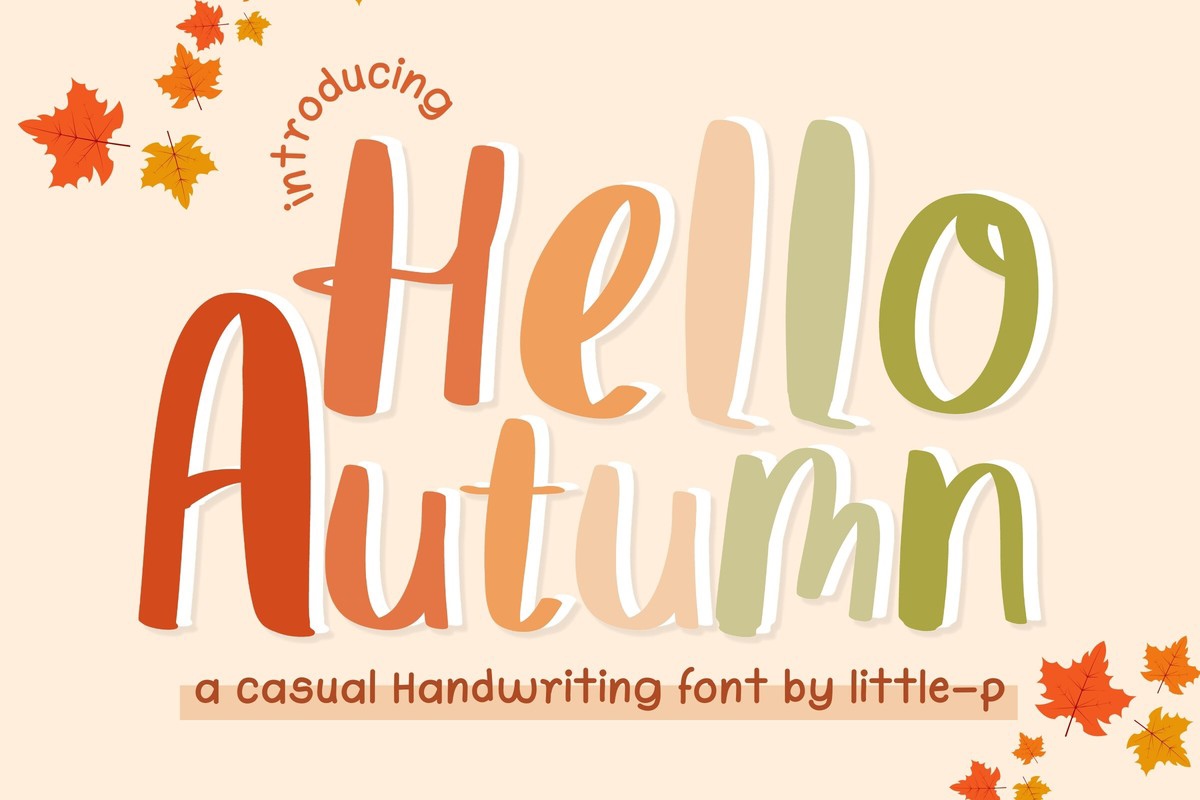 Schriftart Hello Autumn