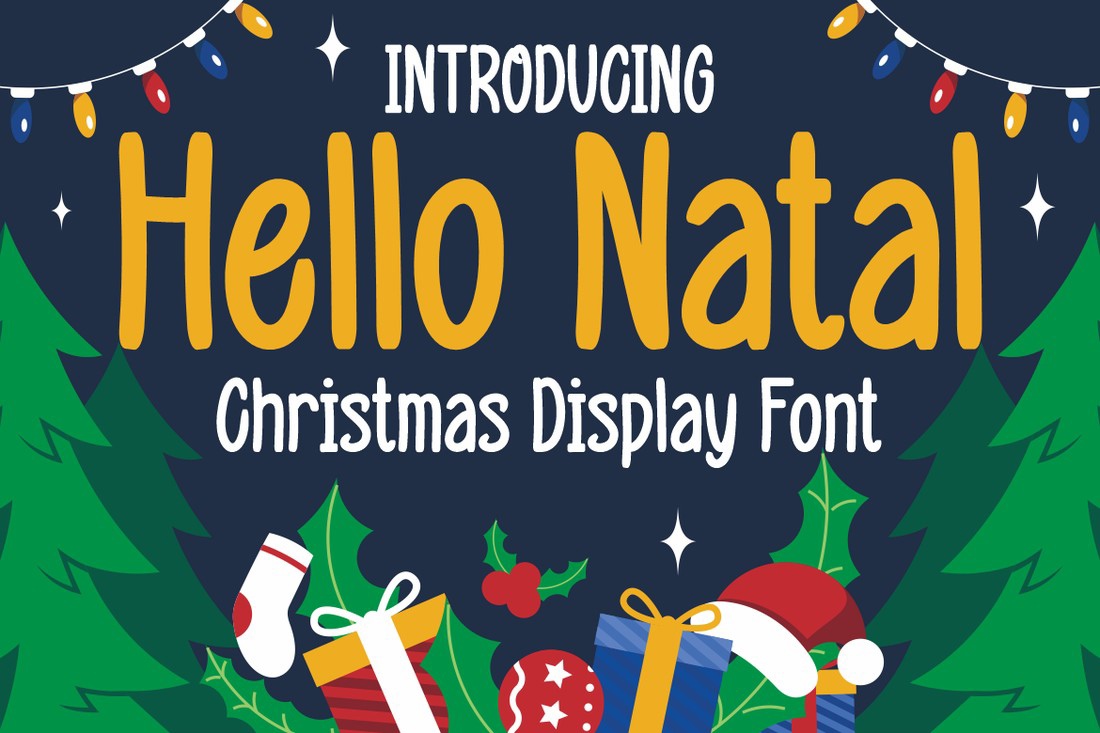 Schriftart Hello Natal