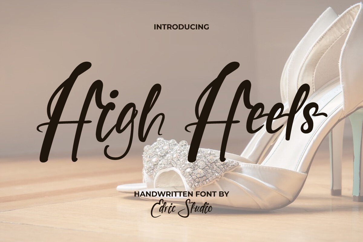 Schriftart High Heels