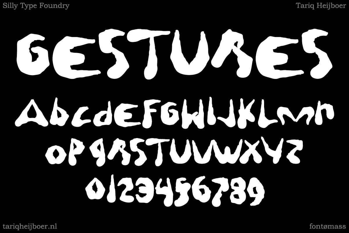 Schriftart Gestures