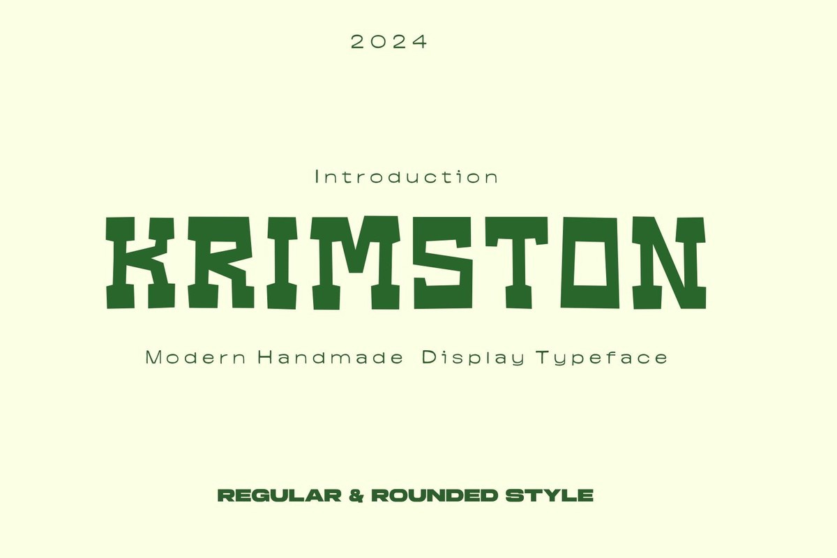 Schriftart Krimston