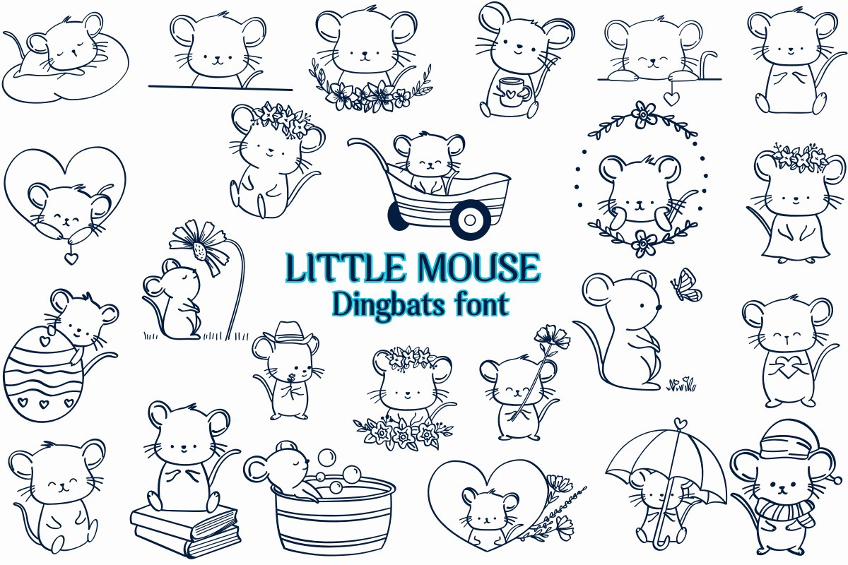 Schriftart Little Mouse