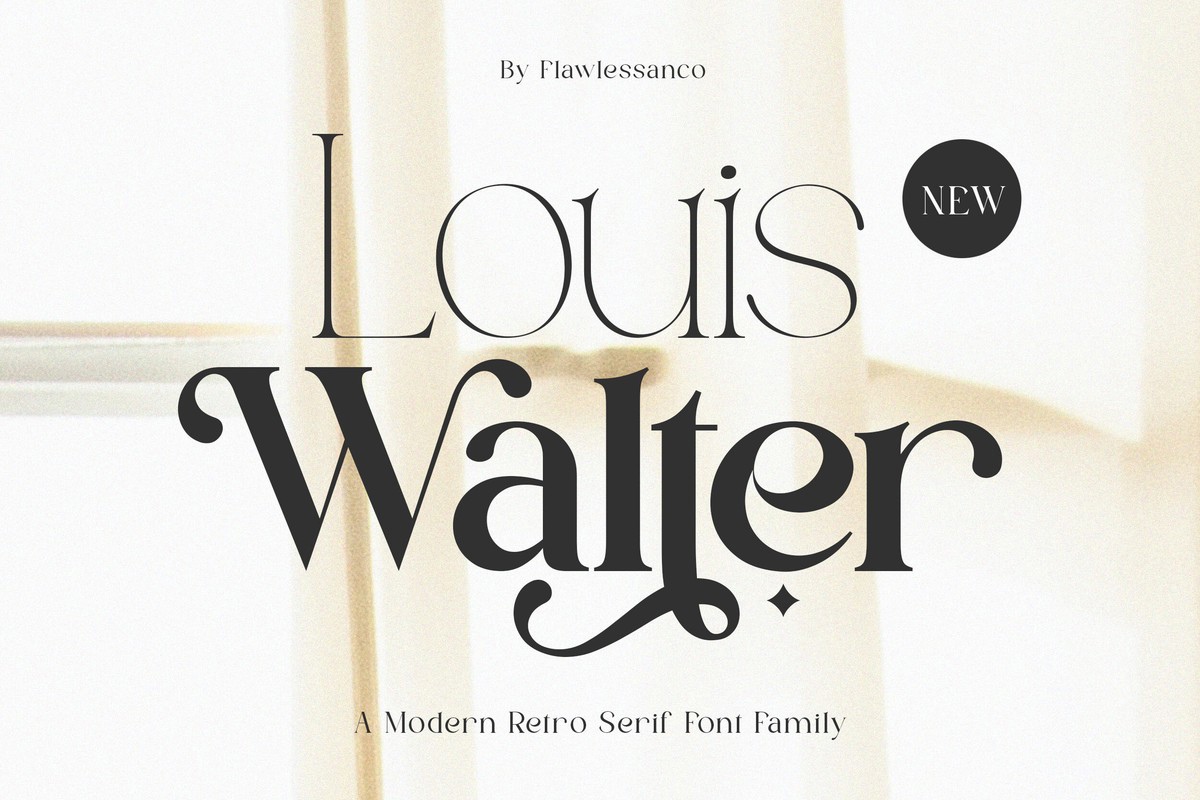 Schriftart Louis Walter