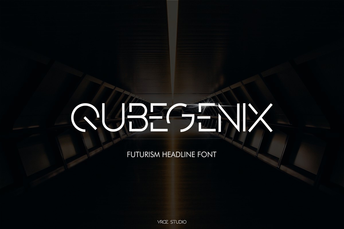 Schriftart QubeGenix