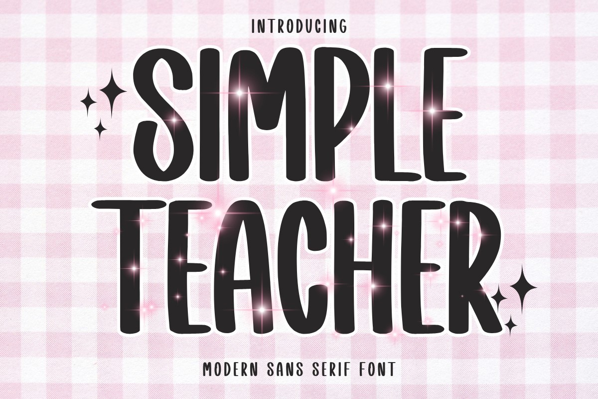 Schriftart Simple Teacher