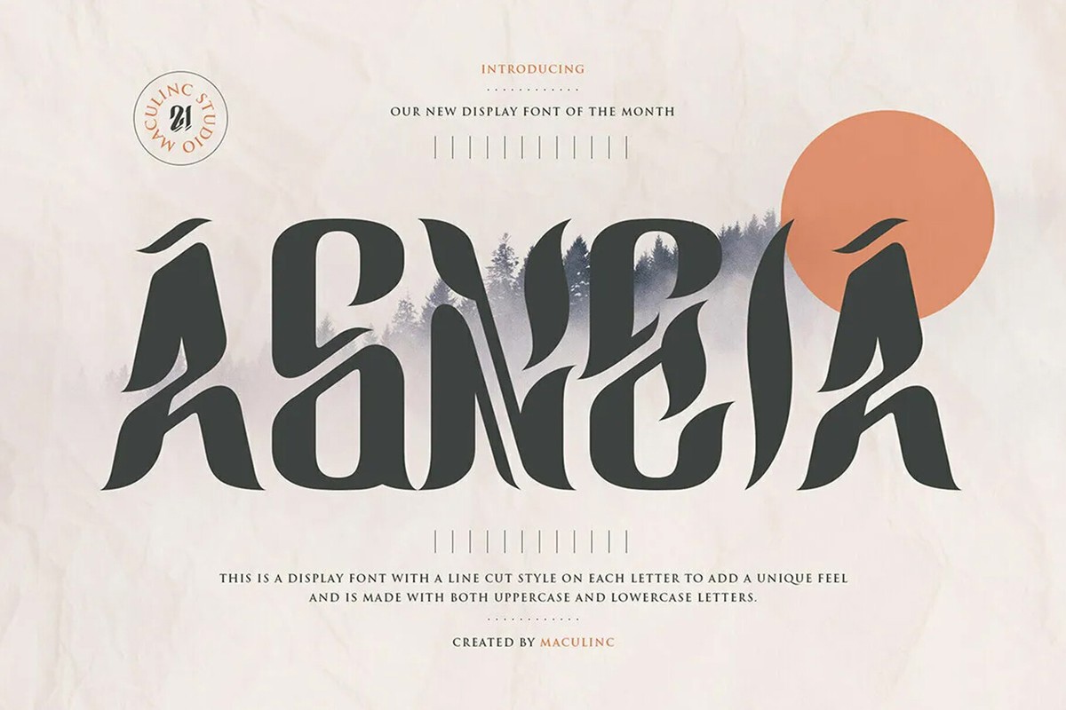 Schriftart Agneia