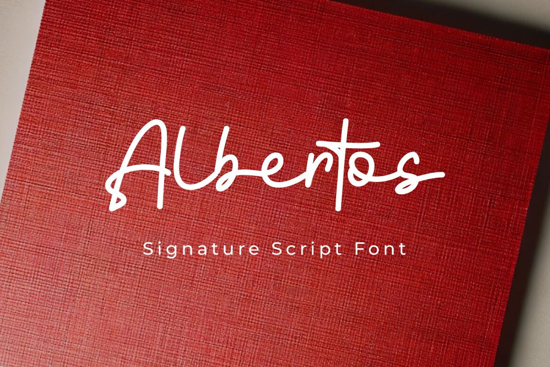 Schriftart Albertos