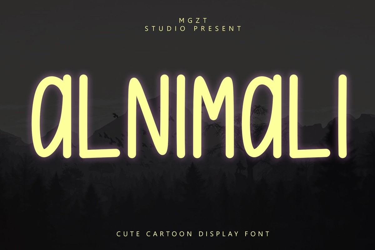 Schriftart Alnimali