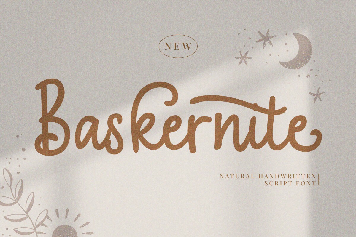 Schriftart Baskernite