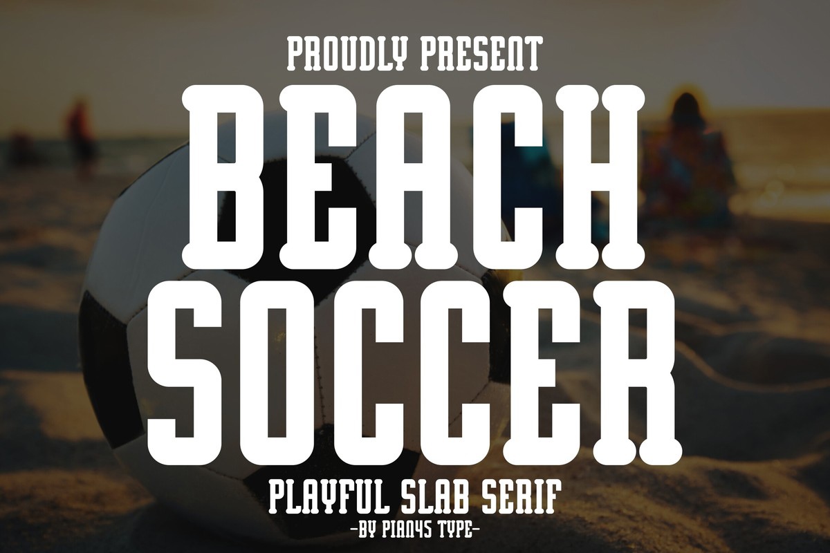 Schriftart Beach Soccer