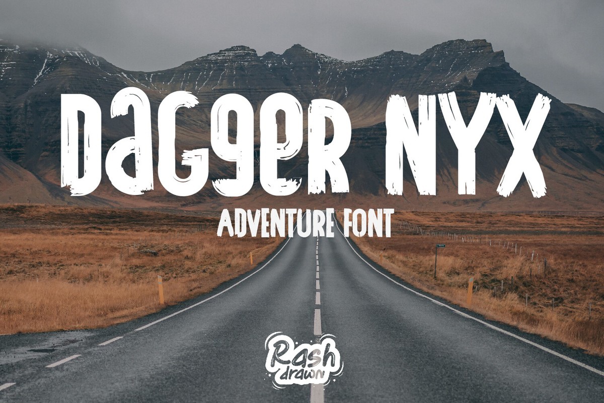 Schriftart DaGgeR NYx