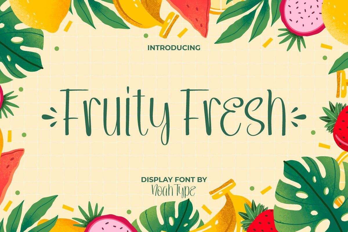 Schriftart Fruity Fresh