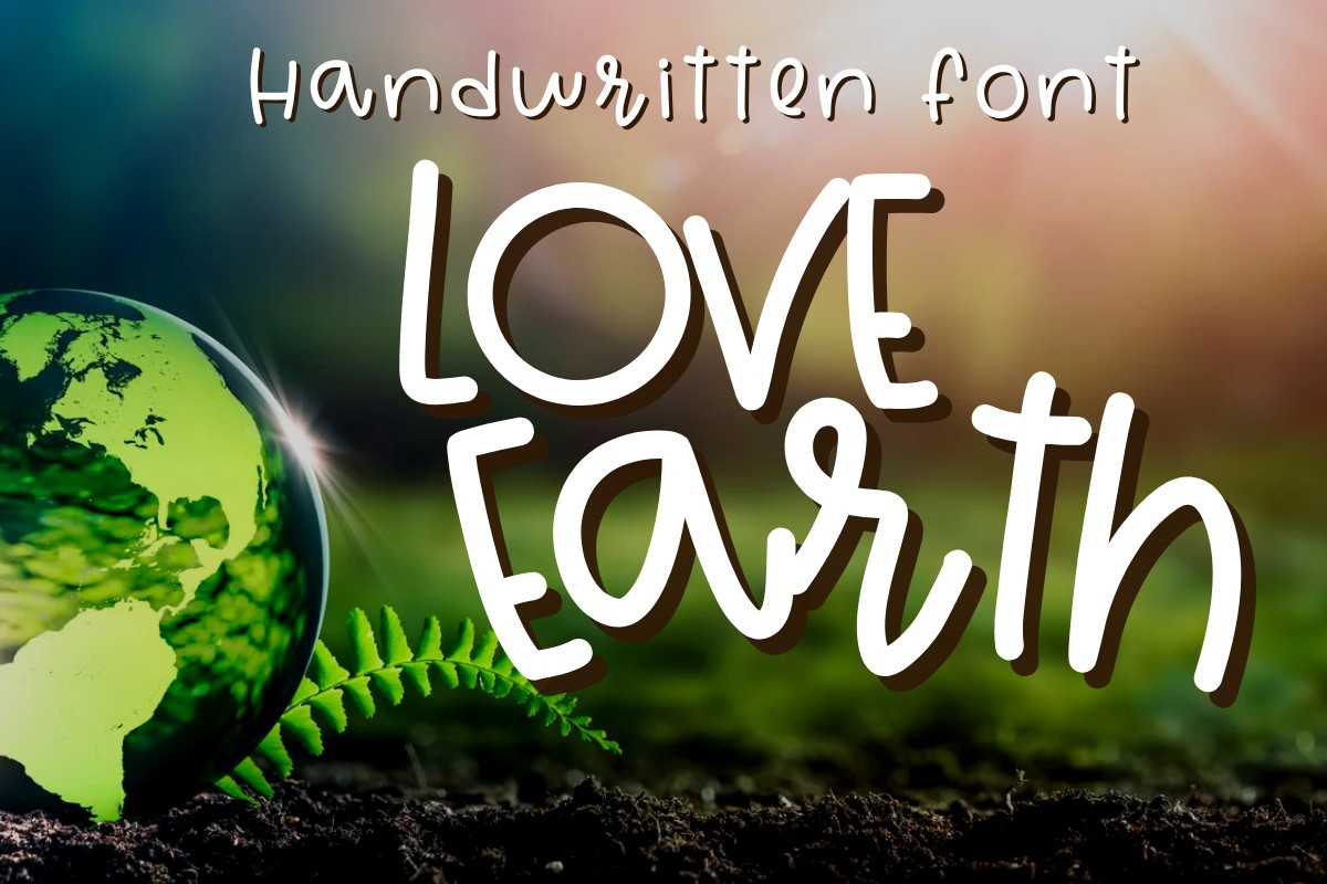 Schriftart Love Earth