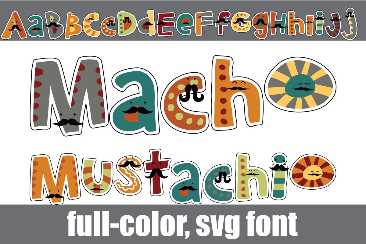 Schriftart Macho Mustachio CF