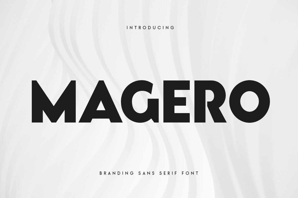 Schriftart Magero