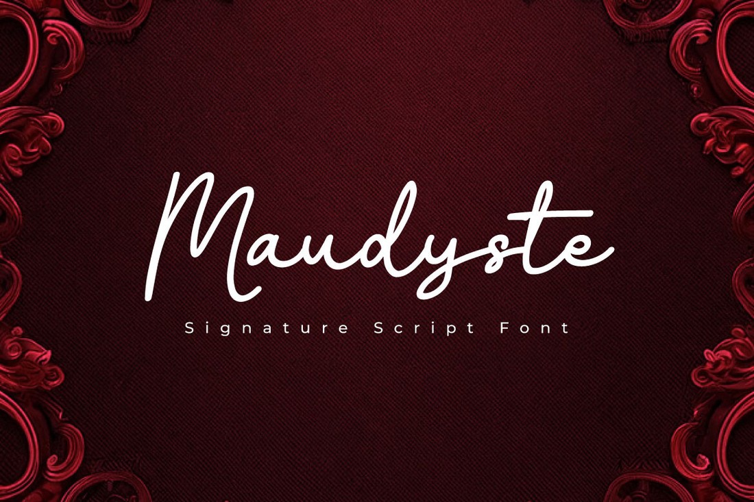 Schriftart Maudyste