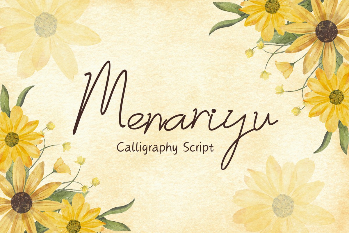 Schriftart Menariyu