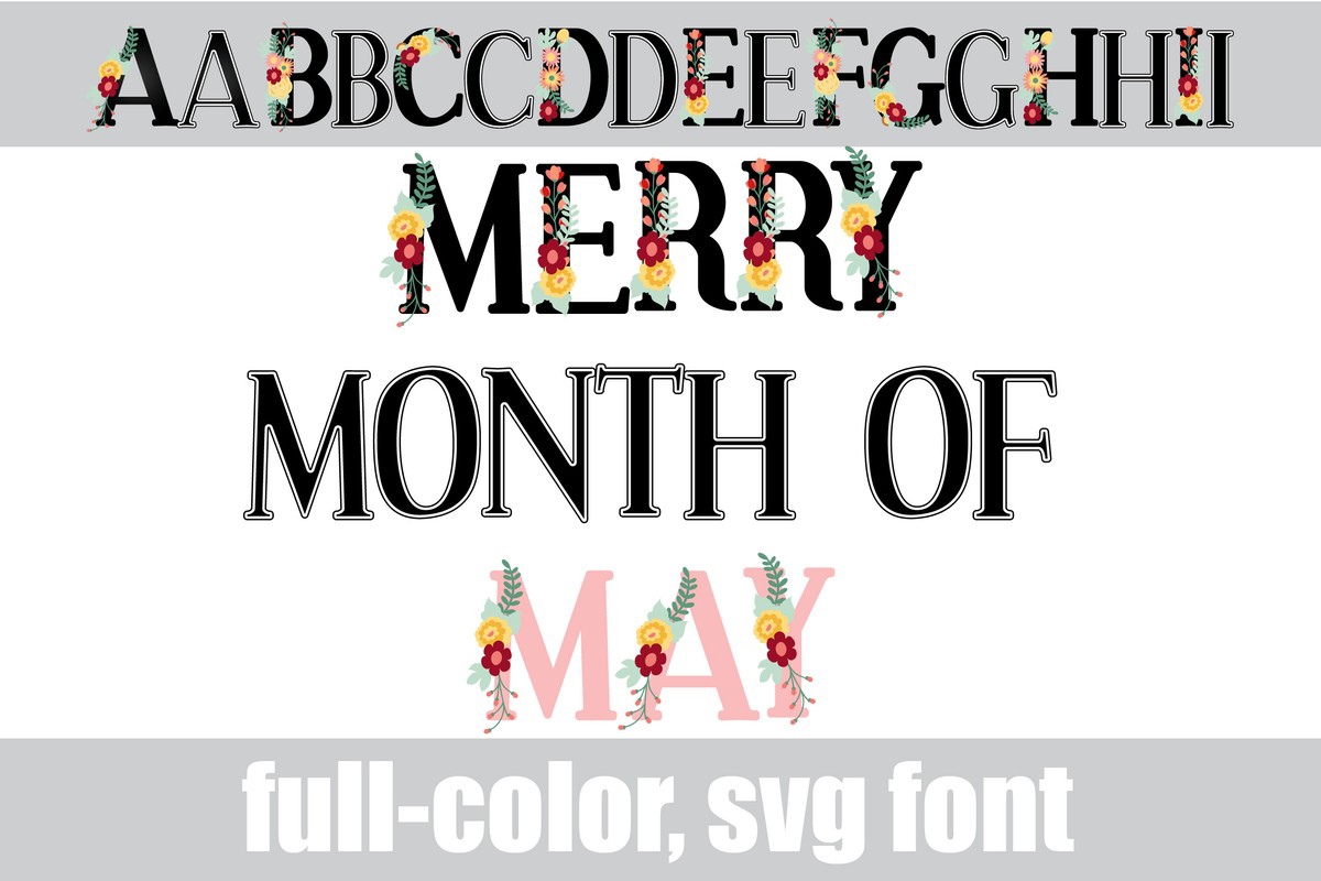 Schriftart Merry Month Of May CF