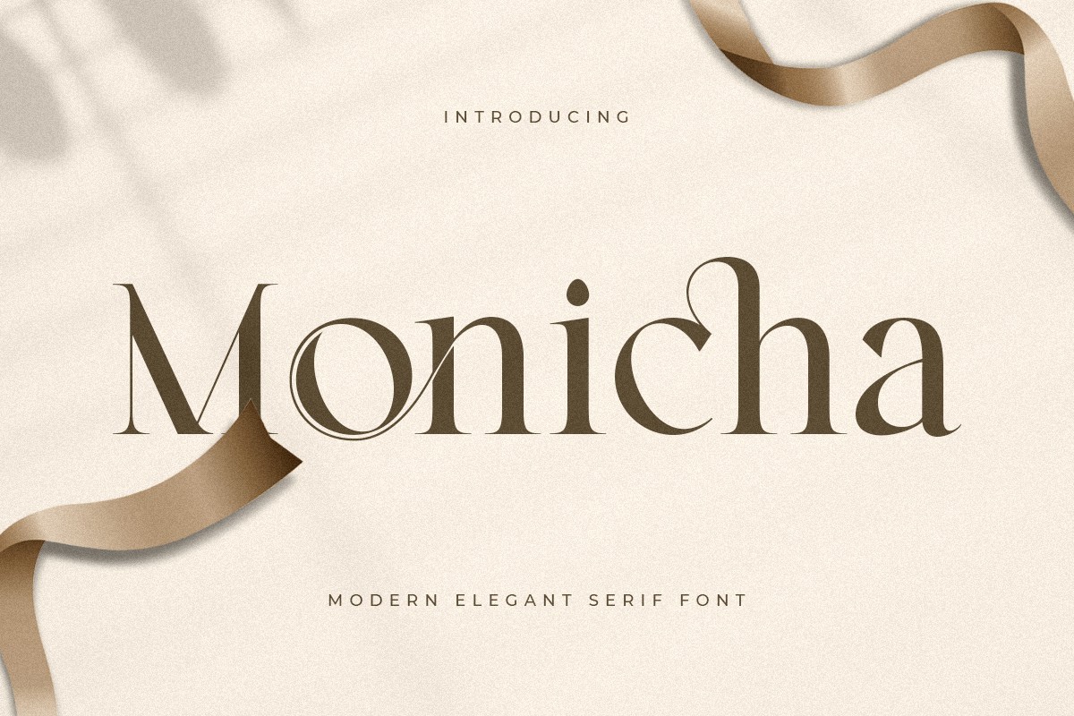 Schriftart Monicha