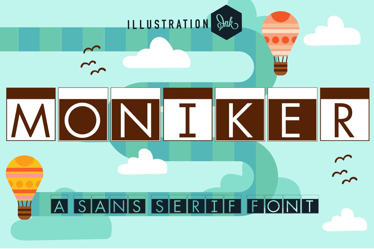 Schriftart PN Moniker