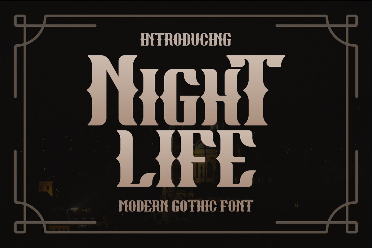 Schriftart Night Life