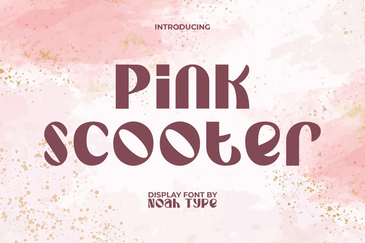 Schriftart Pink Scooter