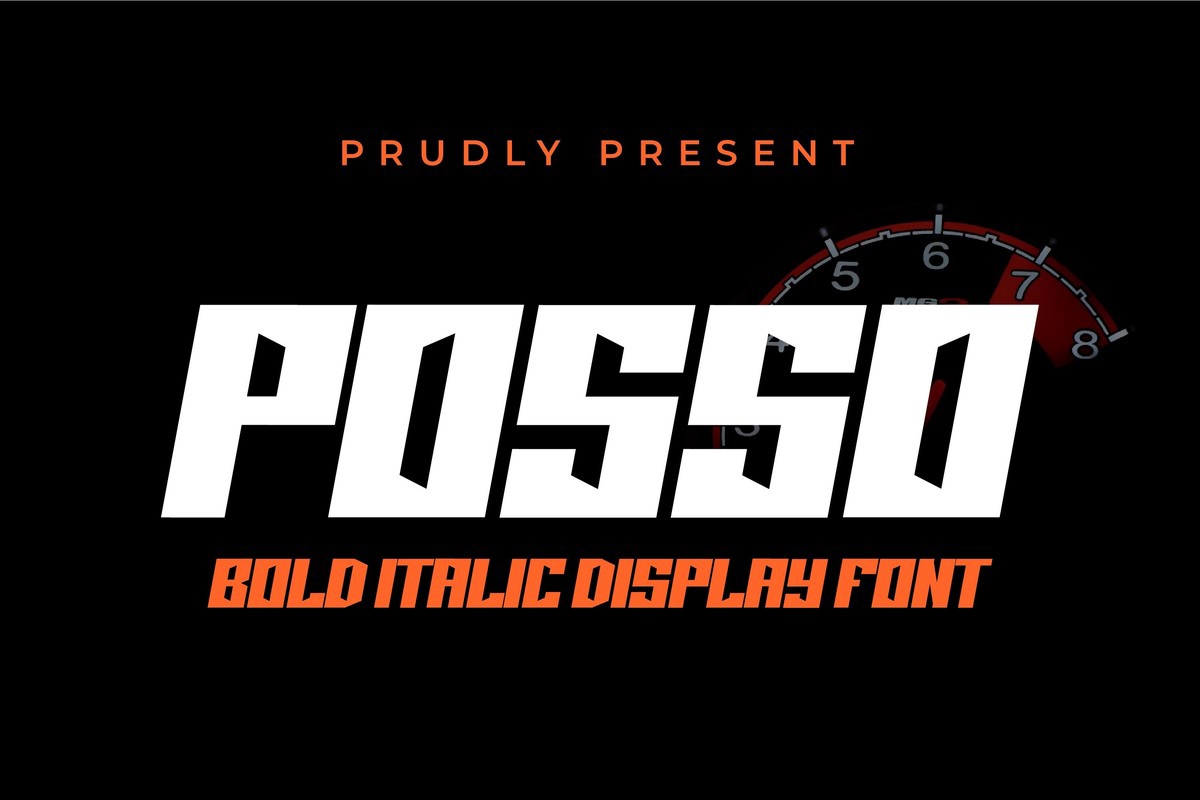 Schriftart Posso