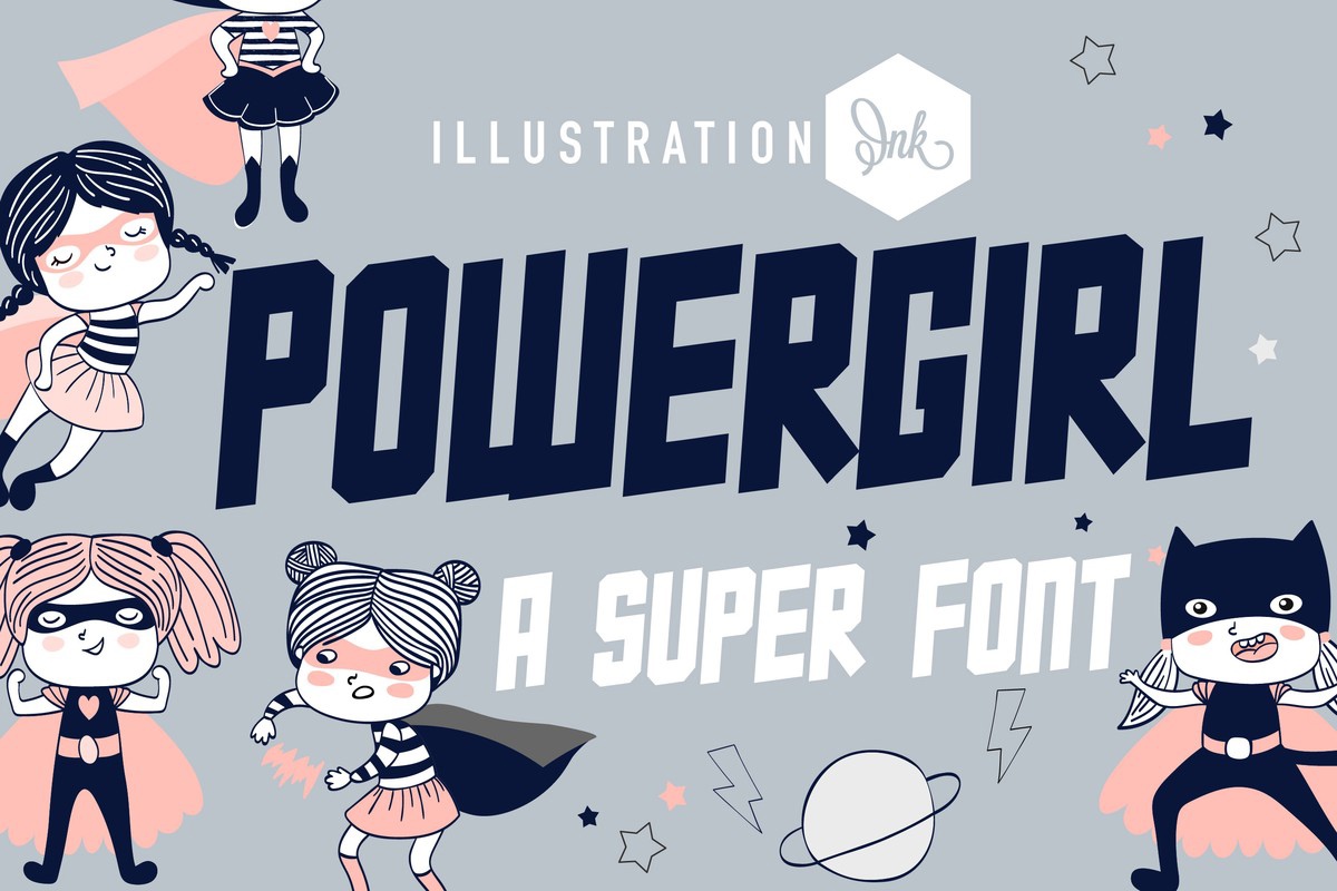 Schriftart PN Powergirl