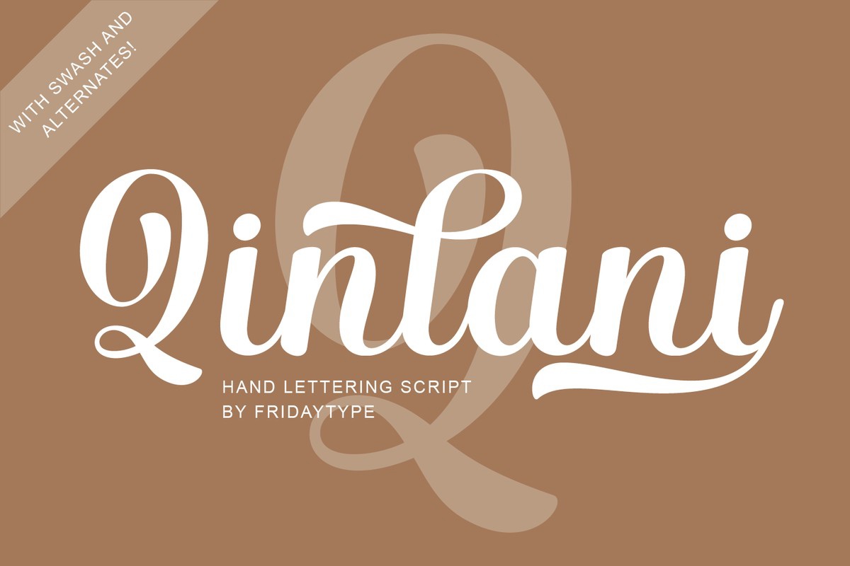 Schriftart Qinlani