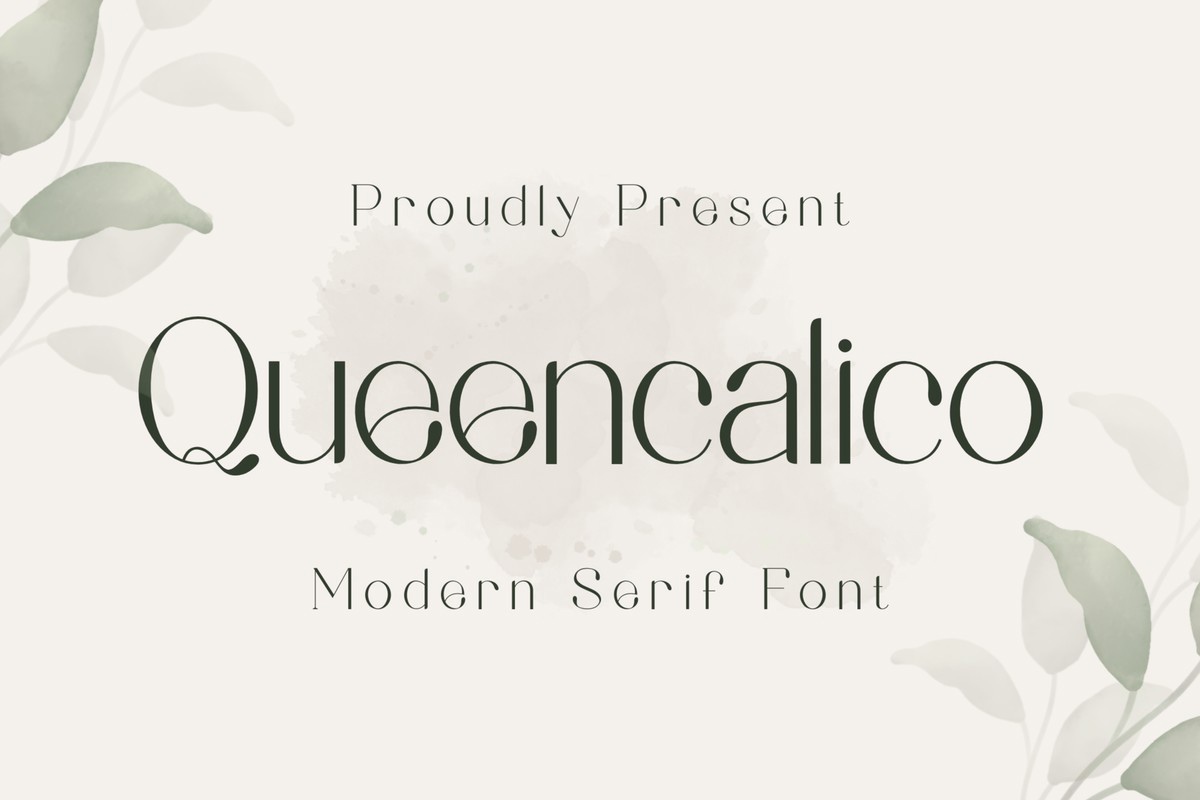 Schriftart Queencalico