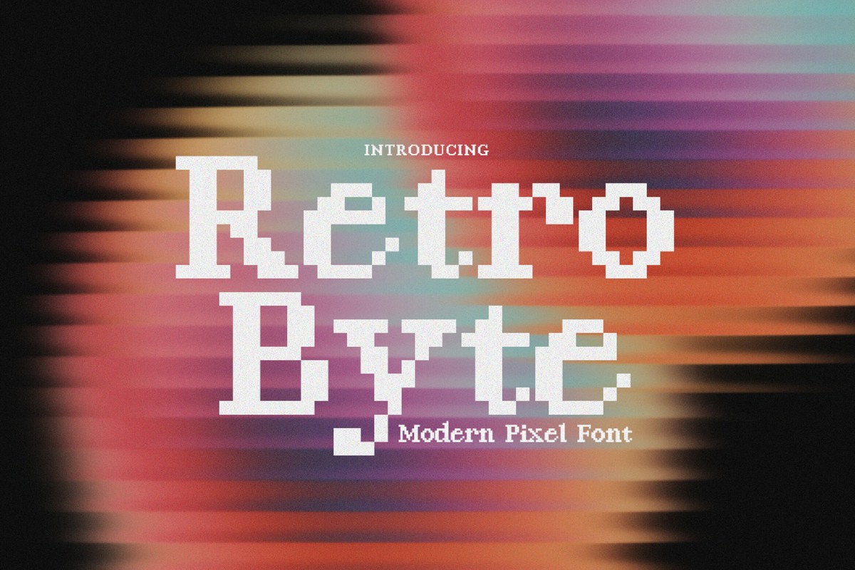 Schriftart Retro Byte