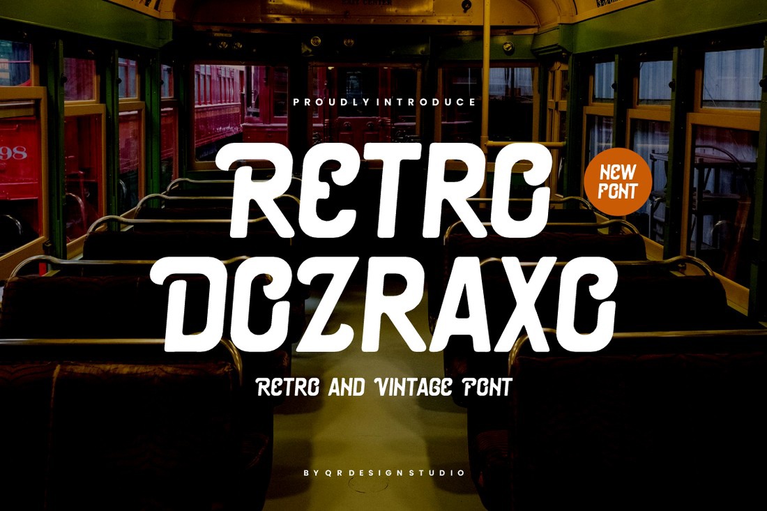 Schriftart Retro Dozraxo