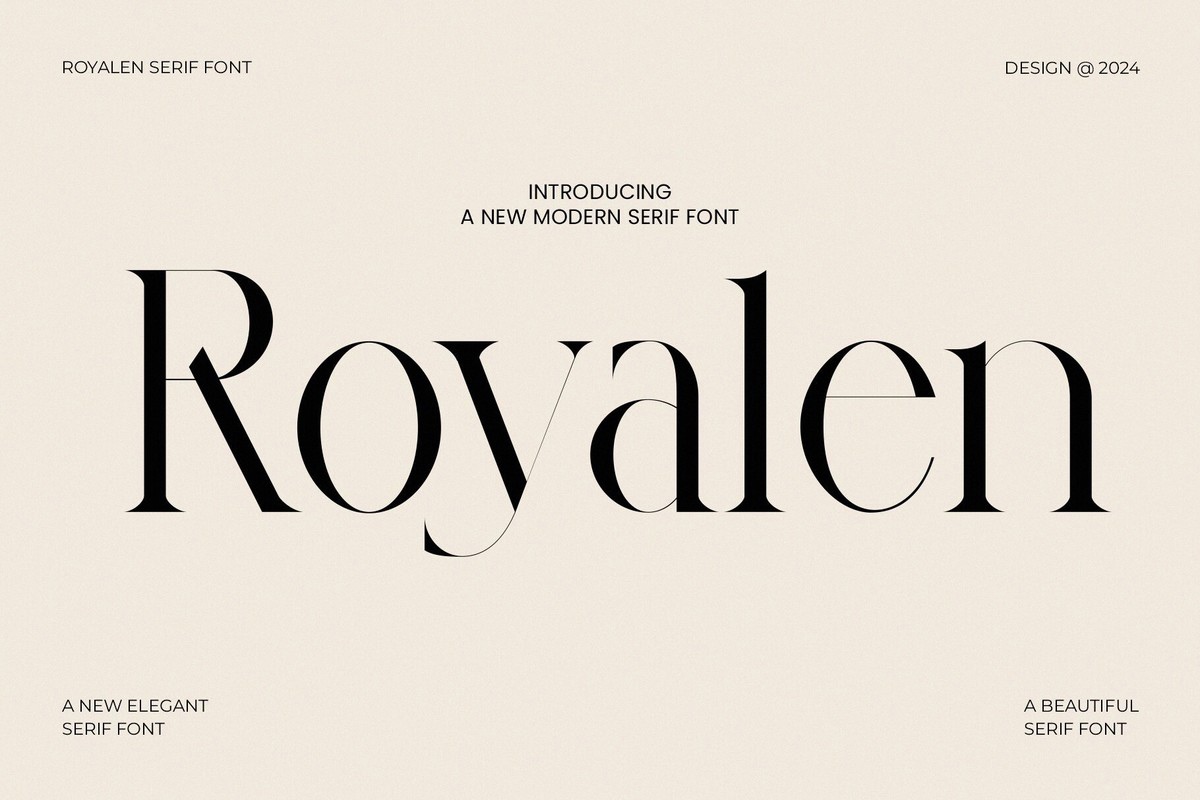 Schriftart Royalen