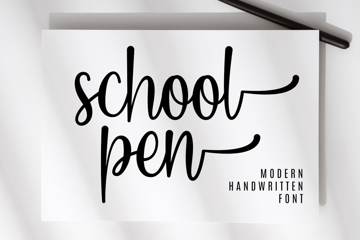 Schriftart School Pen