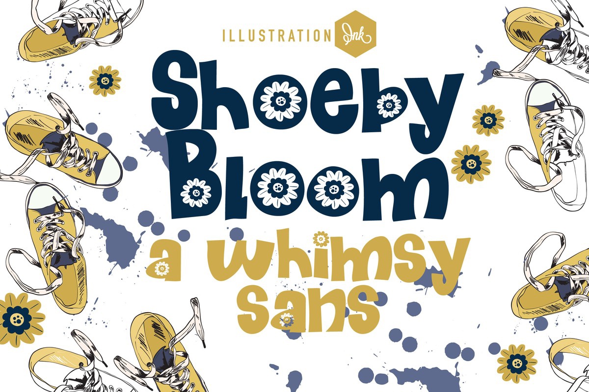 Schriftart ZP Shoeby Bloom