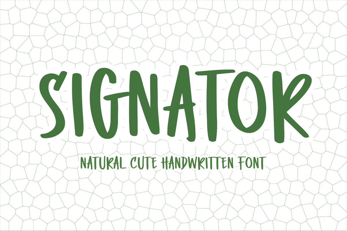 Schriftart Signator