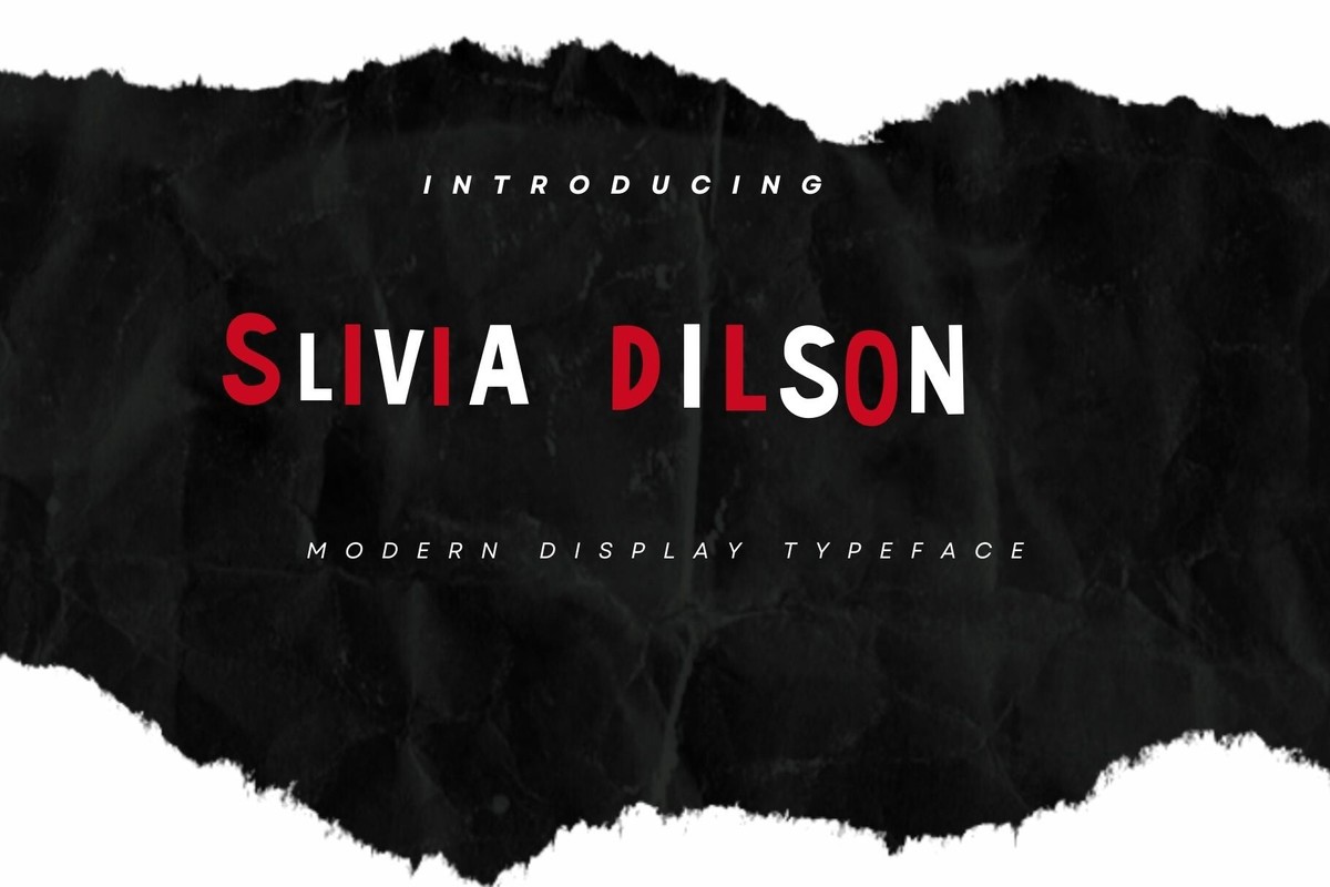 Schriftart Slivia Dilson