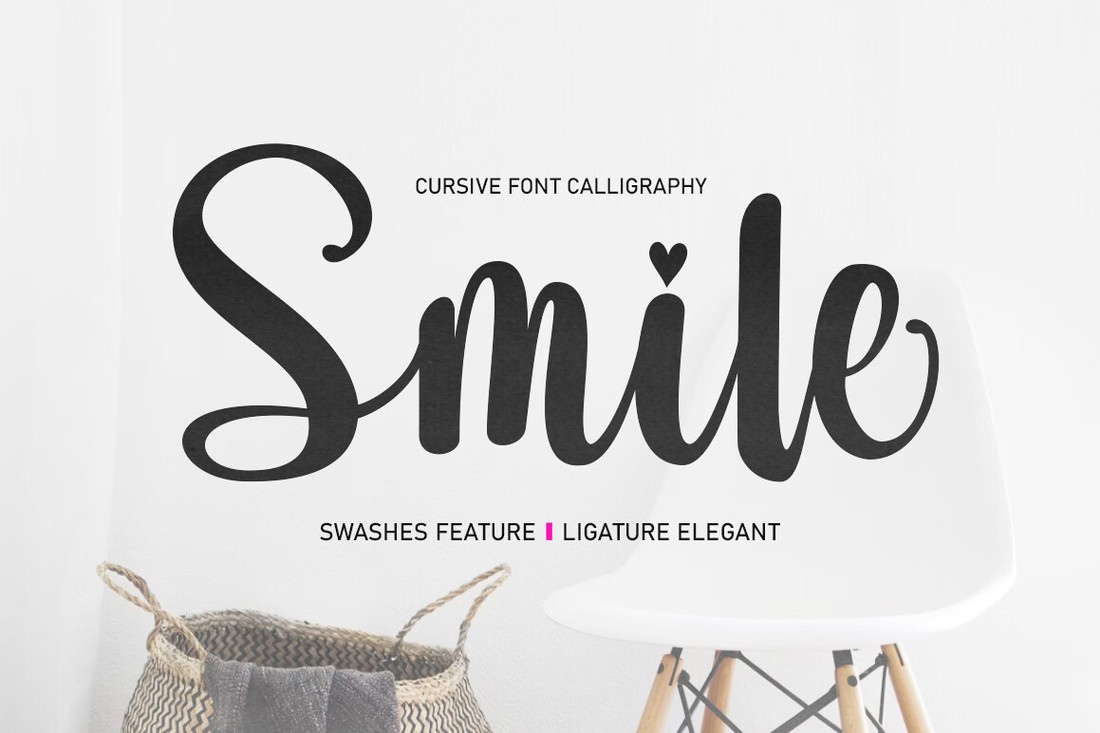 Schriftart Smile Calligraphy