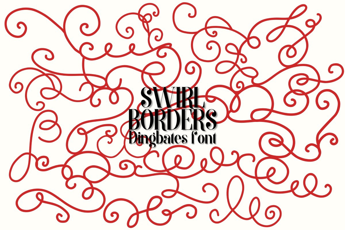 Schriftart Swirl Borders