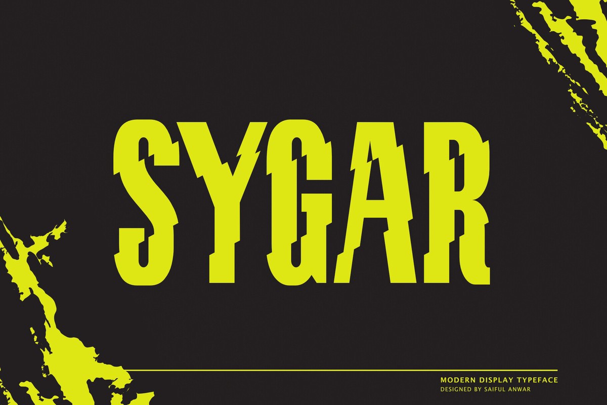 Schriftart Sygar