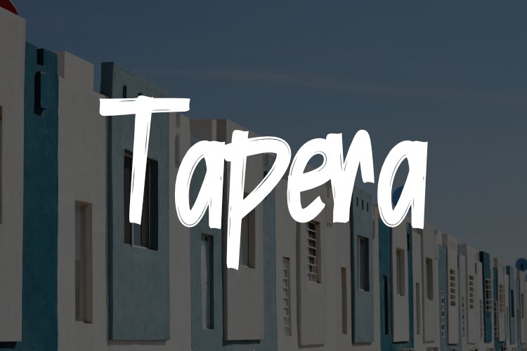 Schriftart Tapera