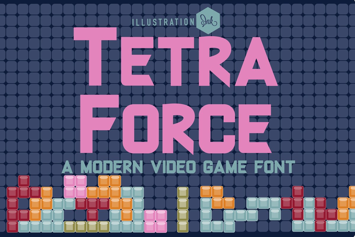 Schriftart PN Tetra Force