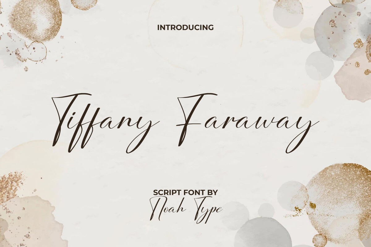 Schriftart Tiffany Faraway