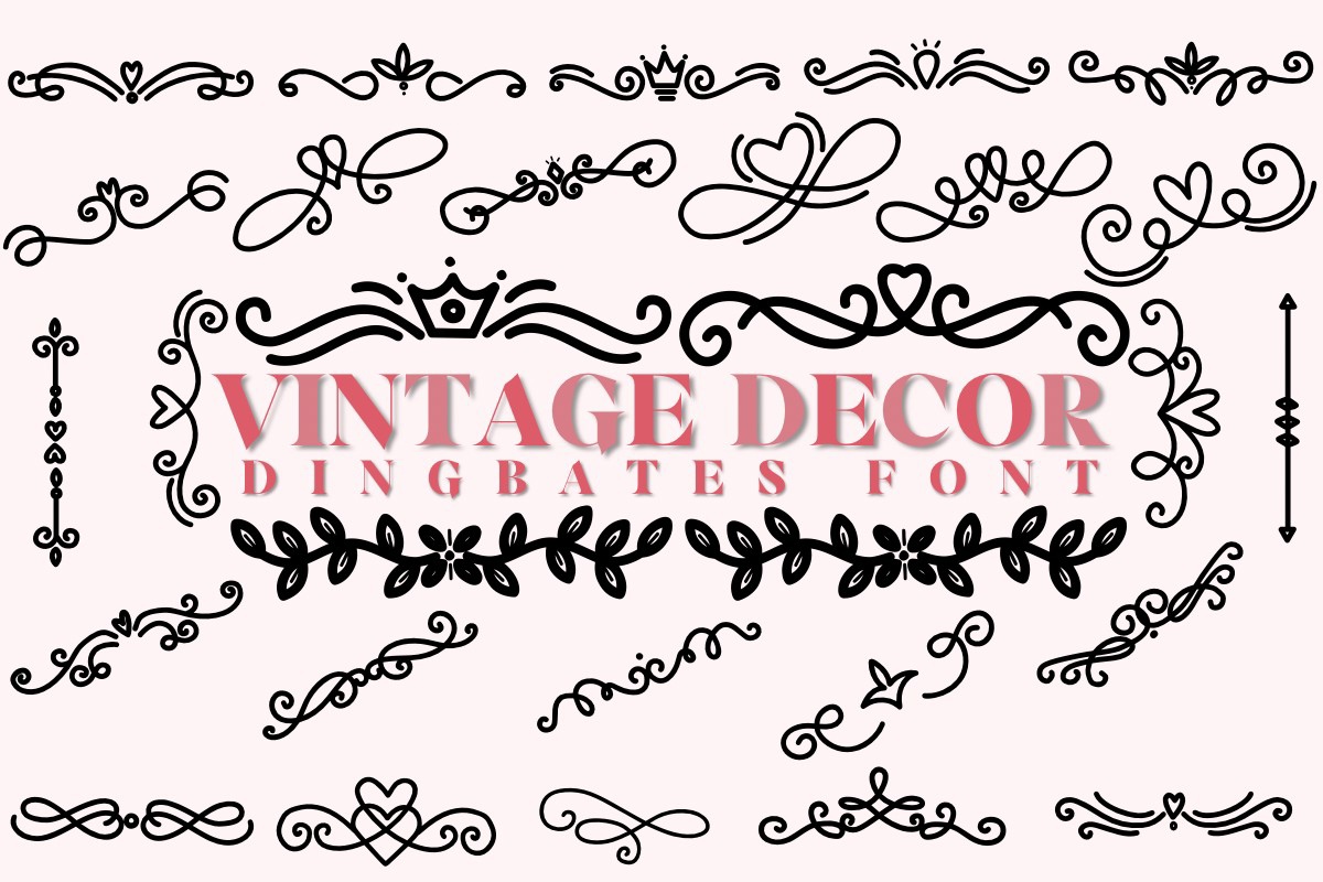 Schriftart Vintage Decor