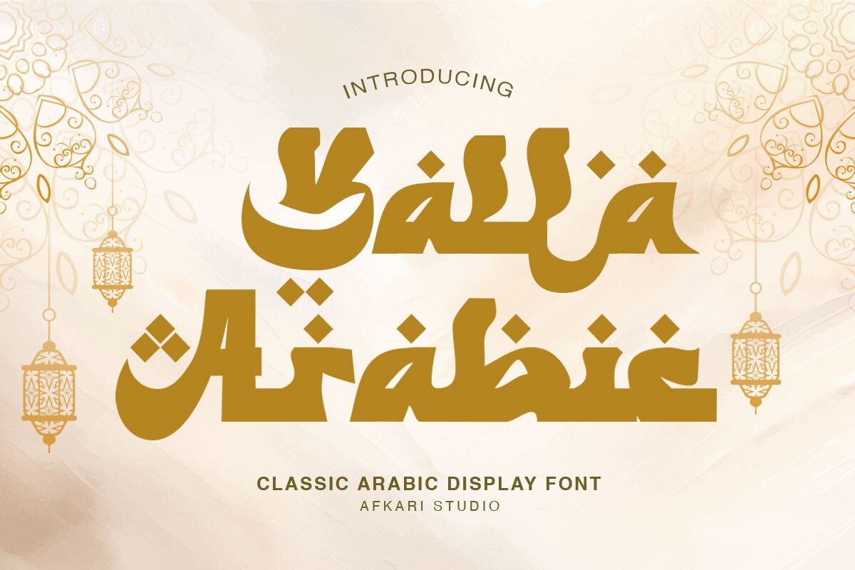 Schriftart Yalla Arabic