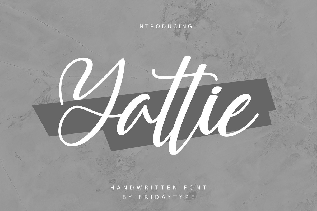 Schriftart Yattie