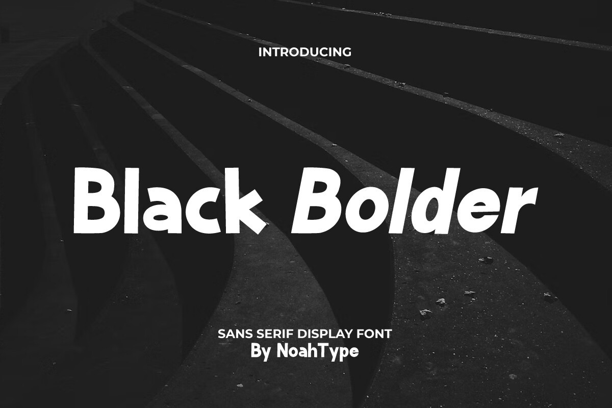 Schriftart Black Bolder