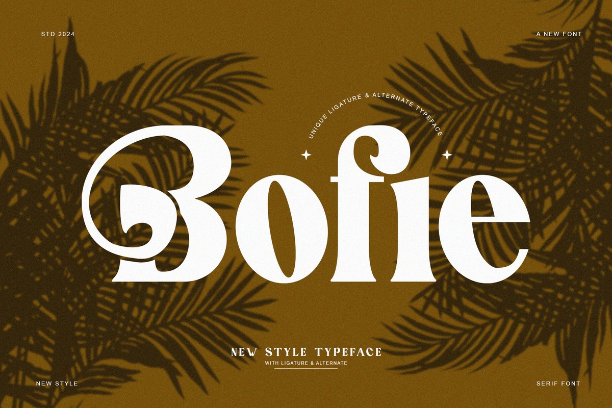 Schriftart Bofie