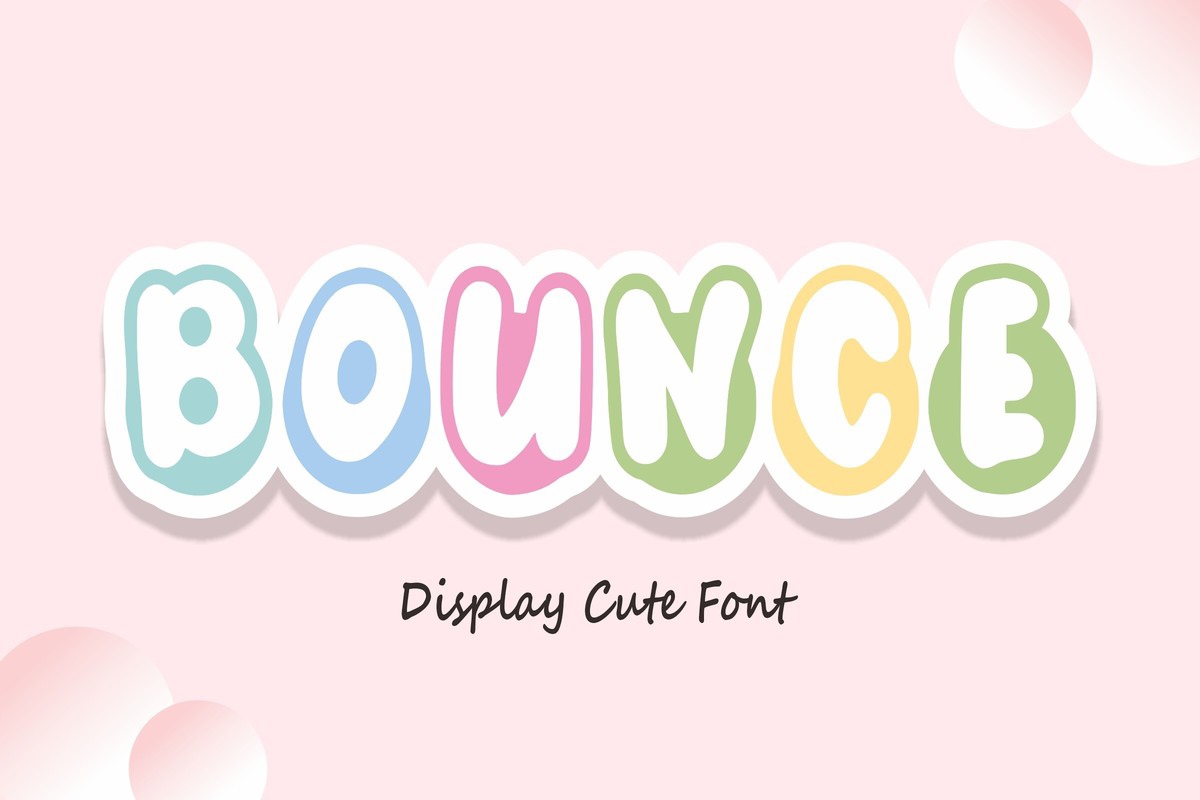 Schriftart Bounce